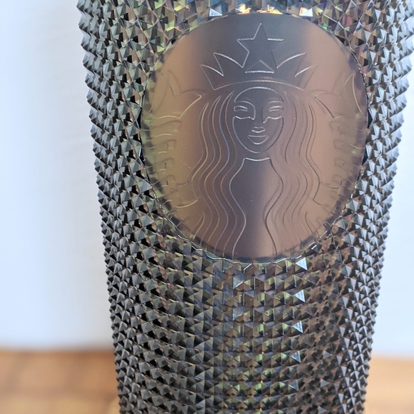 New Starbucks Black Studded Tumbler 2020 Venti 24Oz Cup Iridescent Dark unicorn - Picture 4 of 7